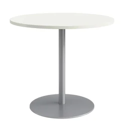 Café au lait Bar Height Round Table with Pedestal Base - 48