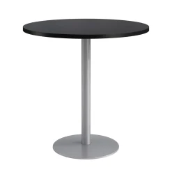 Café au lait Bar Height Round Table with Pedestal Base - 48