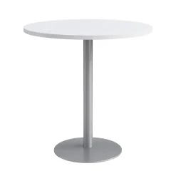 Café au lait Bar Height Round Table with Pedestal Base - 48