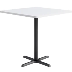 Café au lait Bar Height Square Table with X-Base - 42