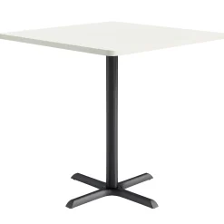 Café au lait Bar Height Square Table with X-Base - 42