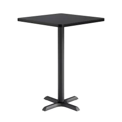 Café au lait Bar Height Square Table with X-Base - 30"W
