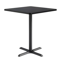 Café au lait Bar Height Square Table with X-Base - 36"W