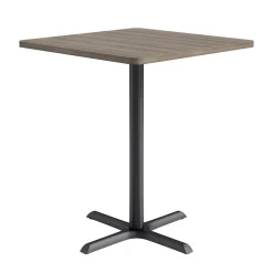 Café au lait Bar Height Square Table with X-Base - 36