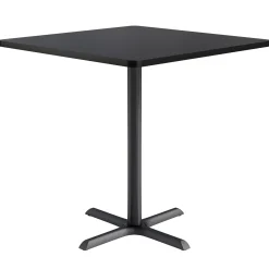 Café au lait Bar Height Square Table with X-Base - 48"W
