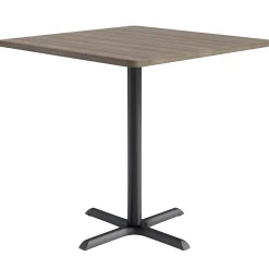 Café au lait Bar Height Square Table with X-Base - 48