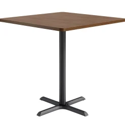 Café au lait Bar Height Square Table with X-Base - 48