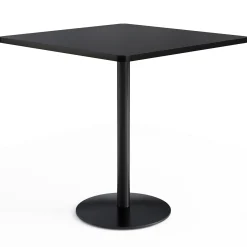Café au lait Bar Height Square Table with Pedestal Base - 48"W