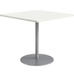 Café au lait Bar Height Square Table with Pedestal Base - 48