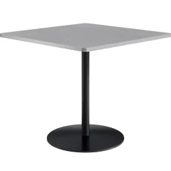 Café au lait Bar Height Square Table with Pedestal Base - 48