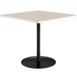 Café au lait Bar Height Square Table with Pedestal Base - 48