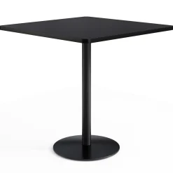 Café au lait Bar Height Square Table with Pedestal Base - 48