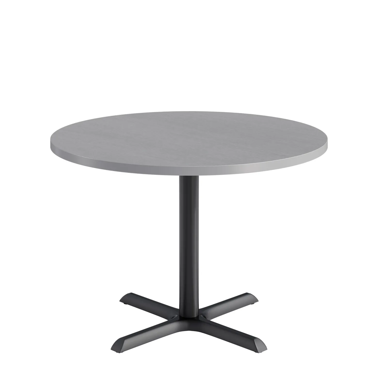 Café au lait Standard Height Round Table with X-Base - 48"W