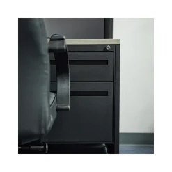 Carbon Double Pedestal Steel Credenza - 72
