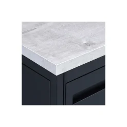 Carbon Single Pedestal Steel Desk - 66