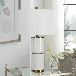 Ceramic Cylinder Table Lamp
