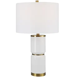 Ceramic Cylinder Table Lamp