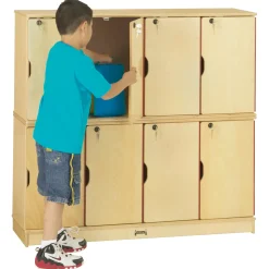 Children's Double Stacking 5 Section Lockers
