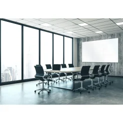 Clearvision Magnetic White Glass Markerboard w/Z Bar Mount - 72"Wx48"H