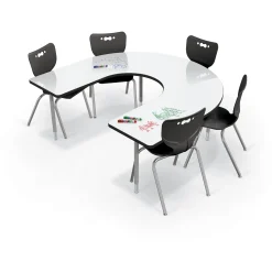 CogNitiv Horseshoe Height Adjustable Activity Table with Whiteboard Top - 66
