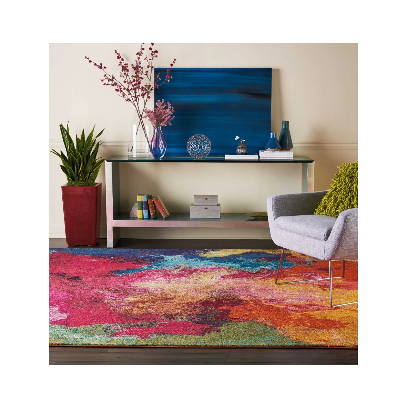 Colorful Cloud Rug 7'10"x10'6"