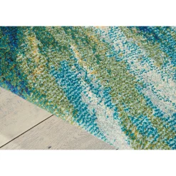 Colorful Swirl Rug 5'3