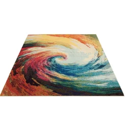 Colorful Swirl Rug 7'10