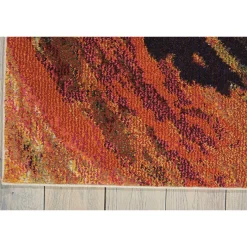 Colorful Swirl Rug 7'10