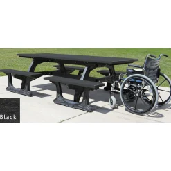 Commons Outdoor Table with Molded Frame 8' - ADA Accessible