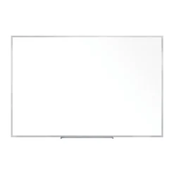 Communication 5' x 4' Melamine White Board, Aluminum