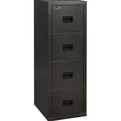 Compact Four Drawer Vertical Fireproof File - 22"D
