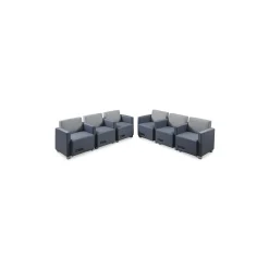 Compass 6 Piece Ganged Reception Set with Power