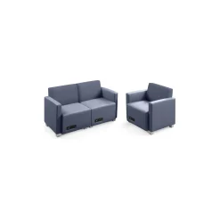 Compass Loveseat and Armchair