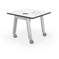 Compass Makerspace 36"H Whiteboard Table - 36"W x 36"D