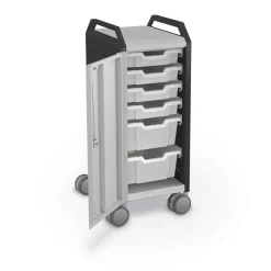 Compass Makerspace Mini Mobile Cart with Storage Trays