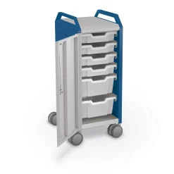 Compass Makerspace Mini Mobile Cart with Storage Trays