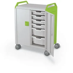 Compass Makerspace Mobile Cart with Storage Trays
