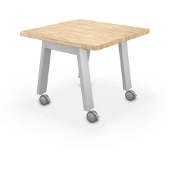 Compass Makerspace Table - Butcher Block 37"H - 36"W x 36"D
