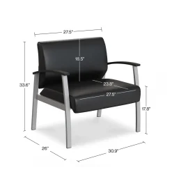 Compass Oversized Guest Chair with Arms
