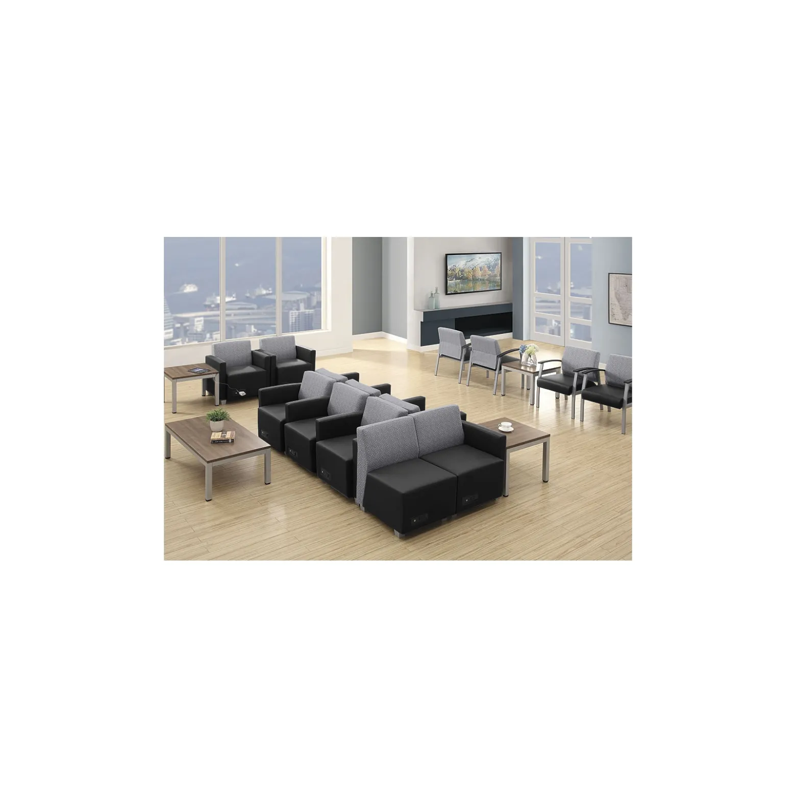 Compass Sofa and 2 Lounge Chairs with Power