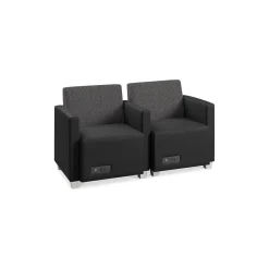 Compass Two Seat Lounge Chairs Set