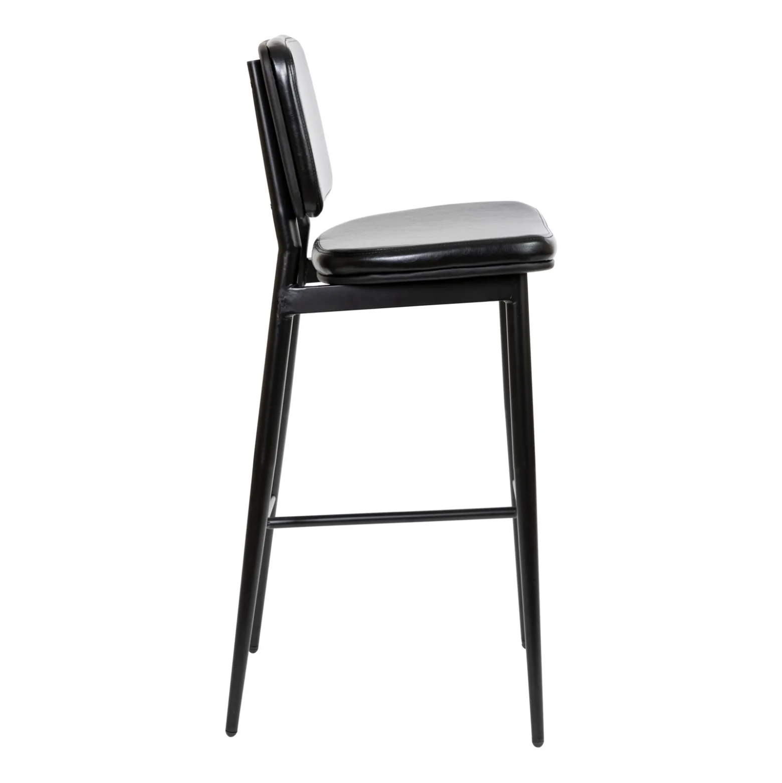 Concord Leather Mid-Back Bar Stools - 2 Pack