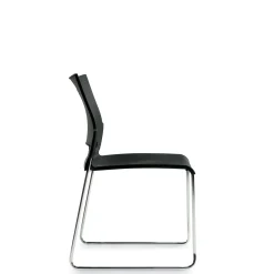 Contemporary Armless Plastic Stacking Chair