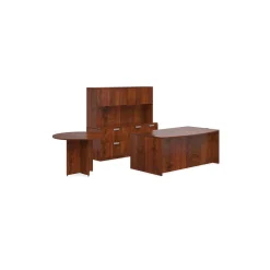 Contemporary Bowfront Desk Suite