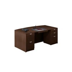 Contemporary Bowfront Desk Suite