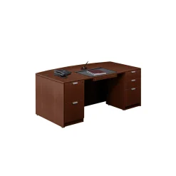 Contemporary Bowfront Desk Suite