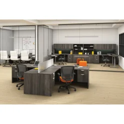 Contemporary Laminate Bookcase Desk Hutch - 36