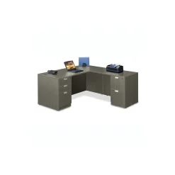 Contemporary Laminate L-Shaped Desk - 66