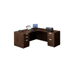 Contemporary Laminate L-Shaped Desk - 66