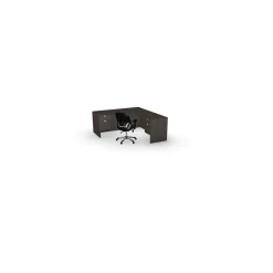 Contemporary L-Shaped Desk with File Storage 71”Wx78”D